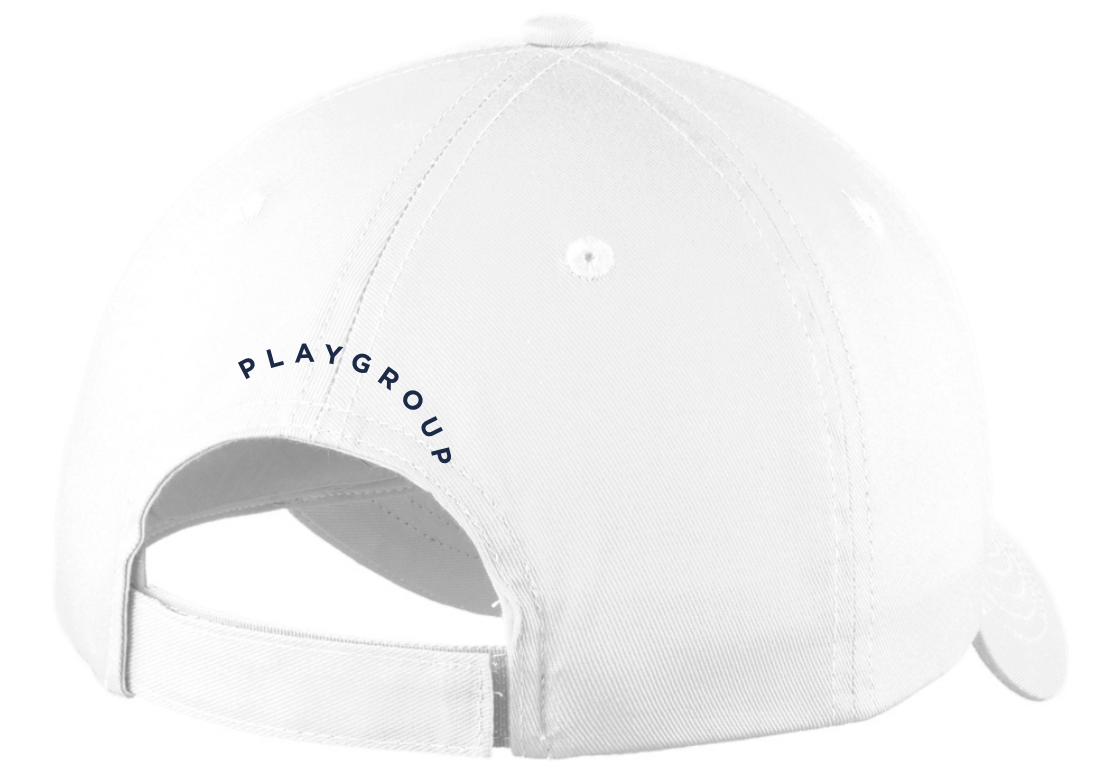 25th Anniversary Youth Baseball Cap White Navy Playgrp